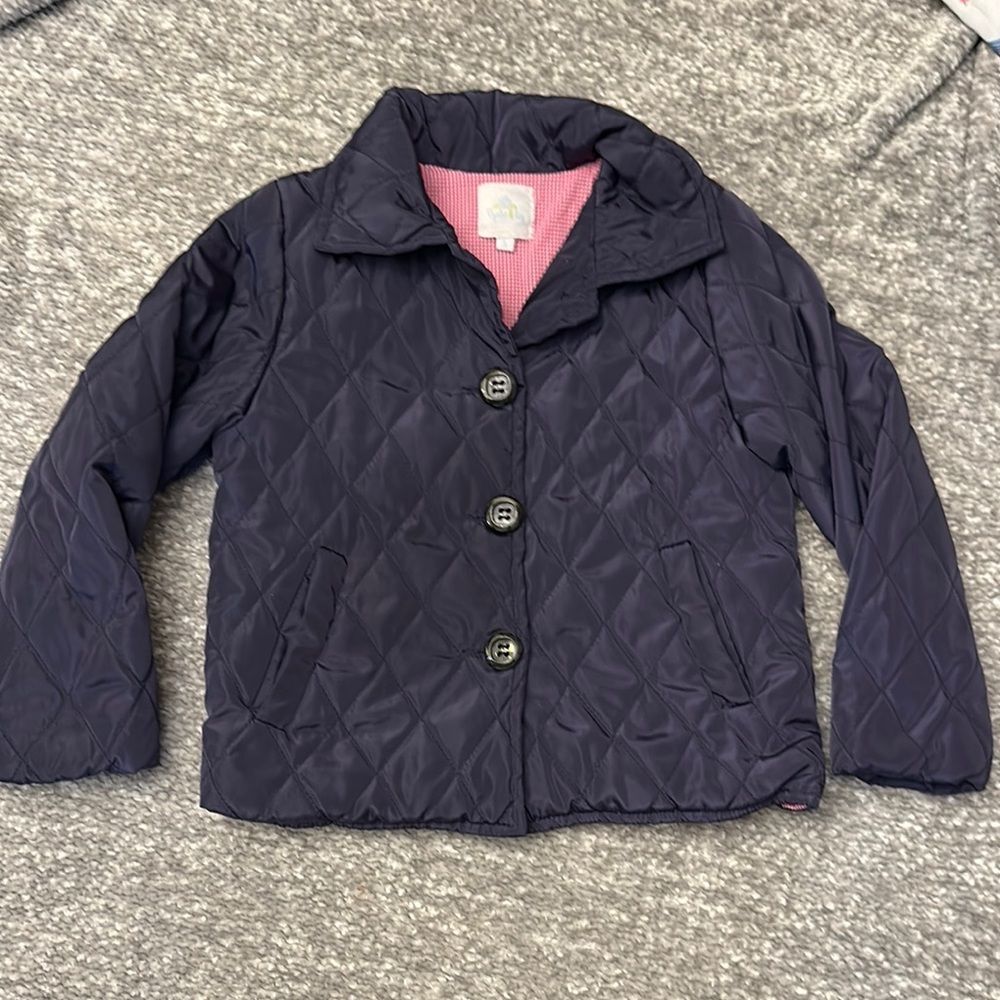 Eyelet & Ivy Navy Quilted Jacket size 5